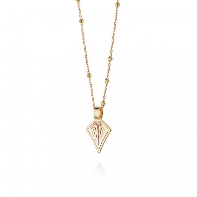 Palm Leaf Bobble Chain 18ct Gold Plated Necklace WN02_GPDaisyWN02_GP