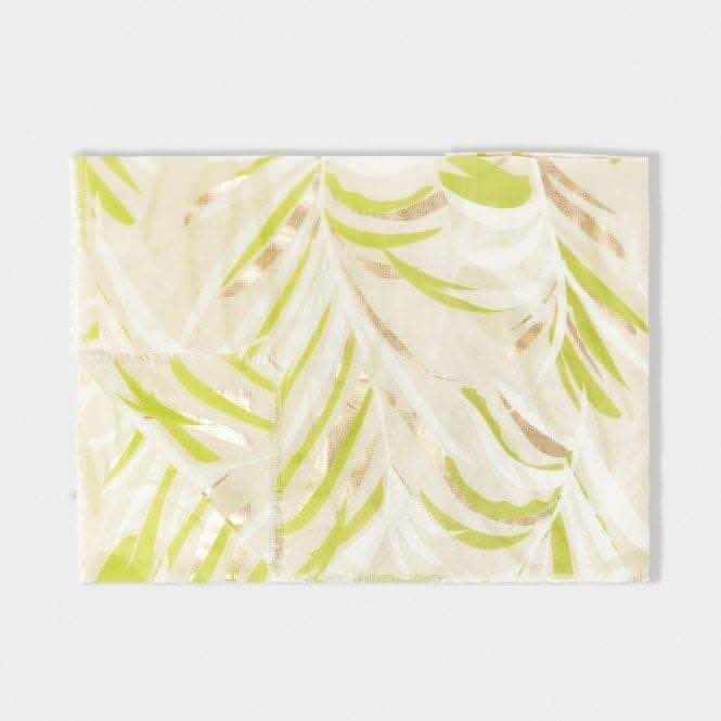 Palm Leaf Foil Printed Scarf KLS558Katie LoxtonKLS558