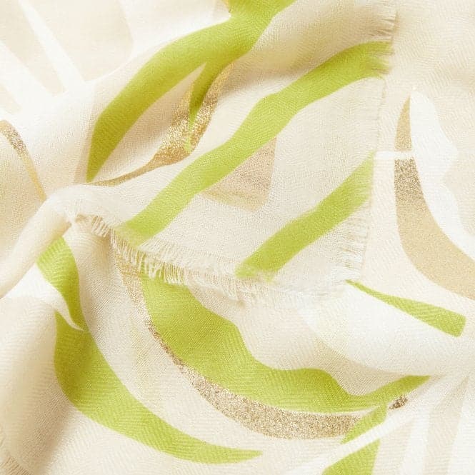 Palm Leaf Foil Printed Scarf KLS558Katie LoxtonKLS558