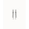Paths Silver Leather EarringsUNOde50PEN0774MARMTL0U