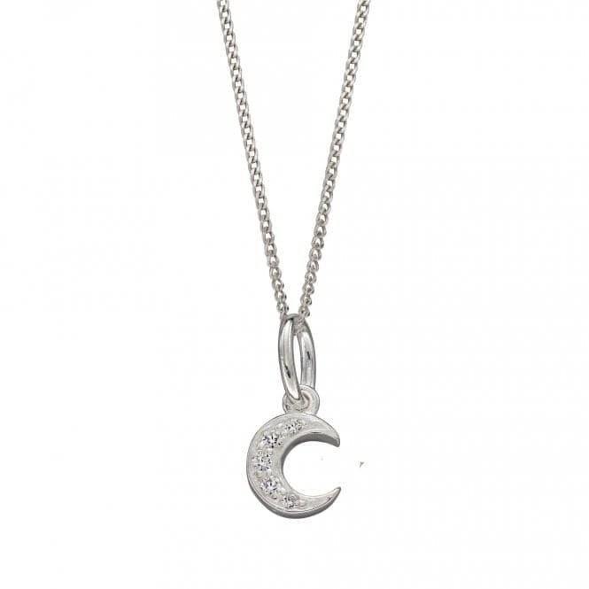 Pave Set Crescent Moon Pendant with Zirconia P4973CBeginningsP4973C