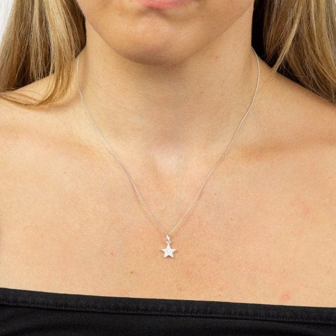 Pave Set Star Pendant with Zirconia P4974CBeginningsP4974C