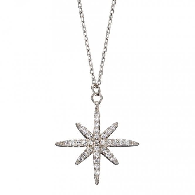 Pave Set Zirconia Starburst Necklace N4421CBeginningsN4421C