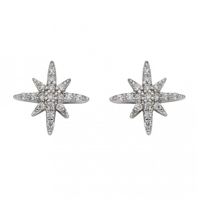 Pave Set Zirconia Starburst Stud Earrings E5987CBeginningsE5987C