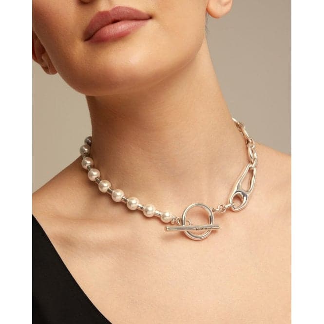 Pearl And Match Necklace COL1841BPLMTLUNOde50COL1841BPLMTL