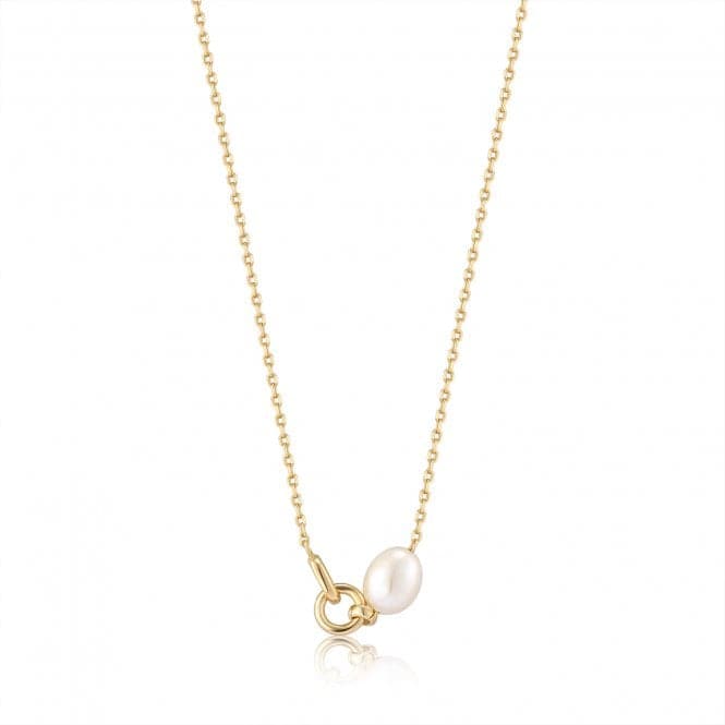 Pearl Link Chain Necklace N043 - 02GAnia HaieN043 - 02G