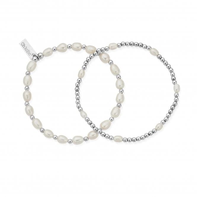 Pearl Set Of 2 Bracelets SBSETPChloBoSBSETP