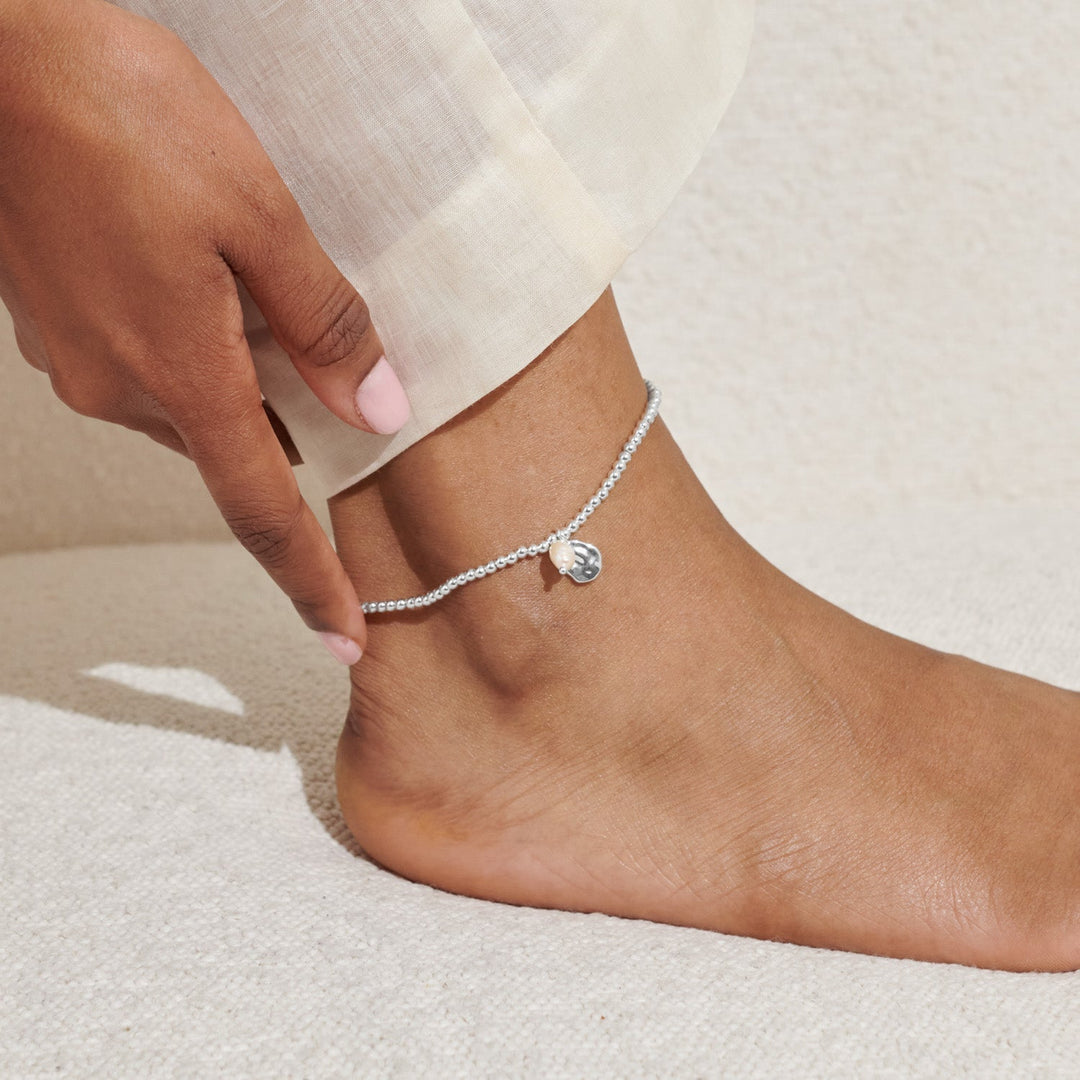 Pearl Silver Plated 23cm Anklet 8625Joma Jewellery8625