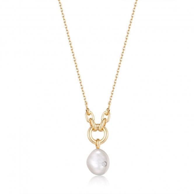 Pearl Sparkle Pendant Necklace N043 - 03GAnia HaieN043 - 03G