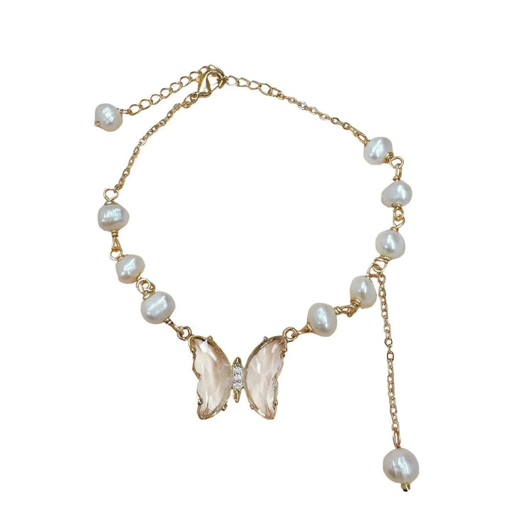 Pearl Butterfly Gold Bracelet - Elegant & Chic Gift