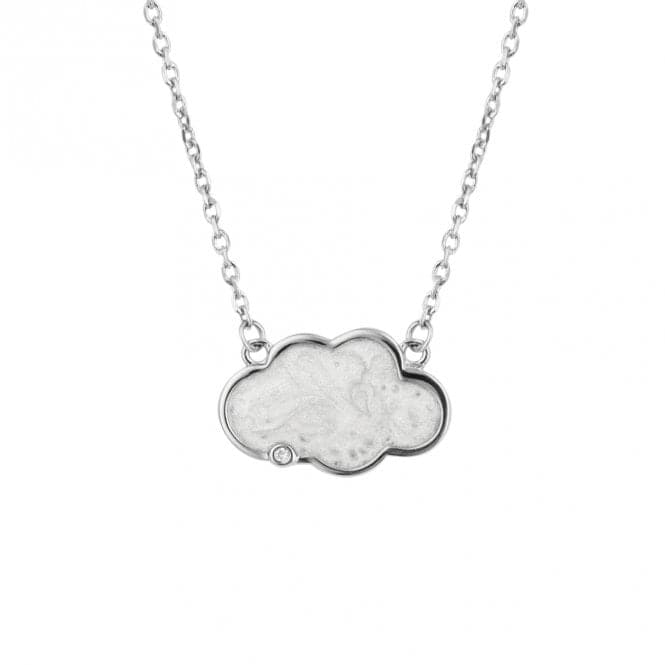 Pearlised Enamel Cloud Diamond Necklace N4561D for DiamondN4561