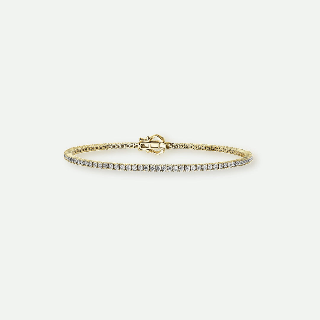 Penelope | 9ct Yellow Gold 2ct tw Lab Grown Diamond BraceletCreated BrillianceBA0071135