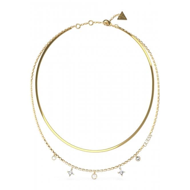 Perfect Liaison 15 - 17'' White Chain Gold Necklace UBN03067YGWHGuess JewelleryUBN03067YGWH