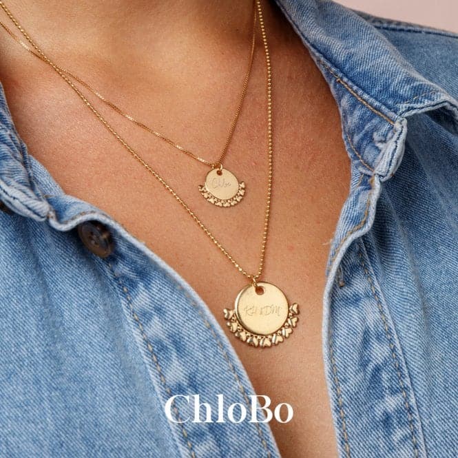 Personalised Delicate Box Chain Star Necklace PSNDB3052ChloBoPSNDB3052