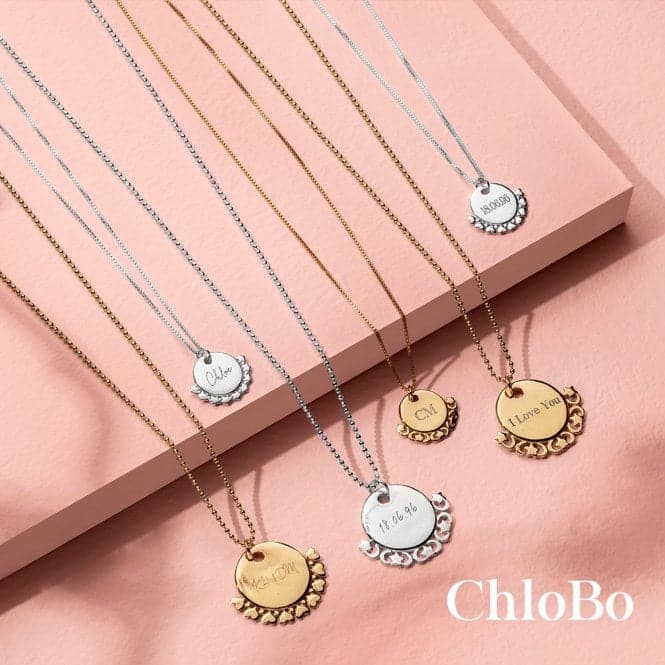 Personalised Delicate Box Chain Star Necklace PSNDB3052ChloBoPSNDB3052