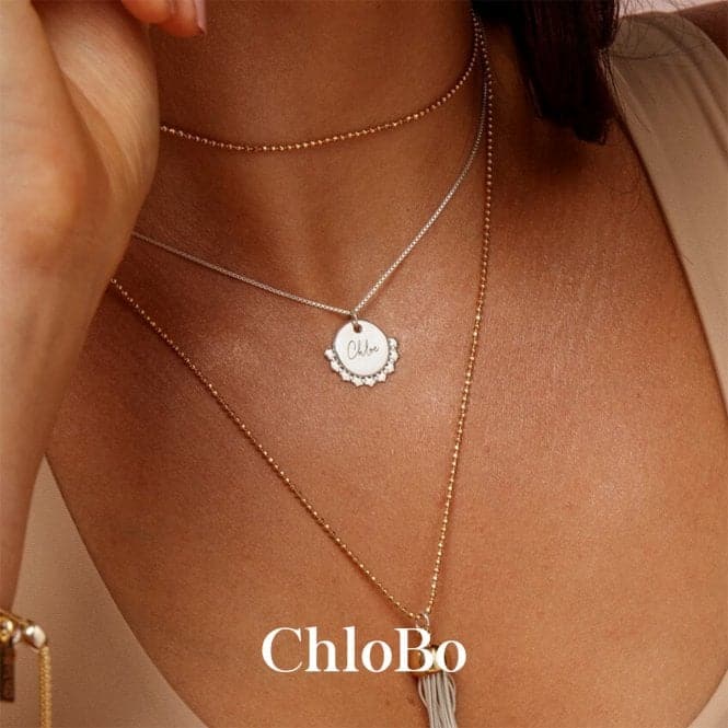 Personalised Diamand Cut Adjuster Star Necklace PSCDCADJ3061ChloBoPSCDCADJ3061