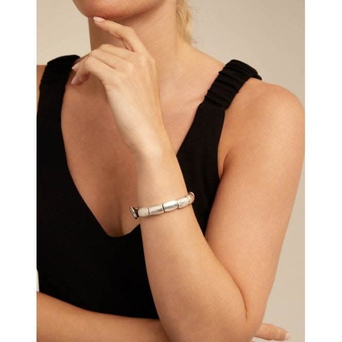 Petals Silver Metal BraceletUNOde50PUL2266MARMTL0L