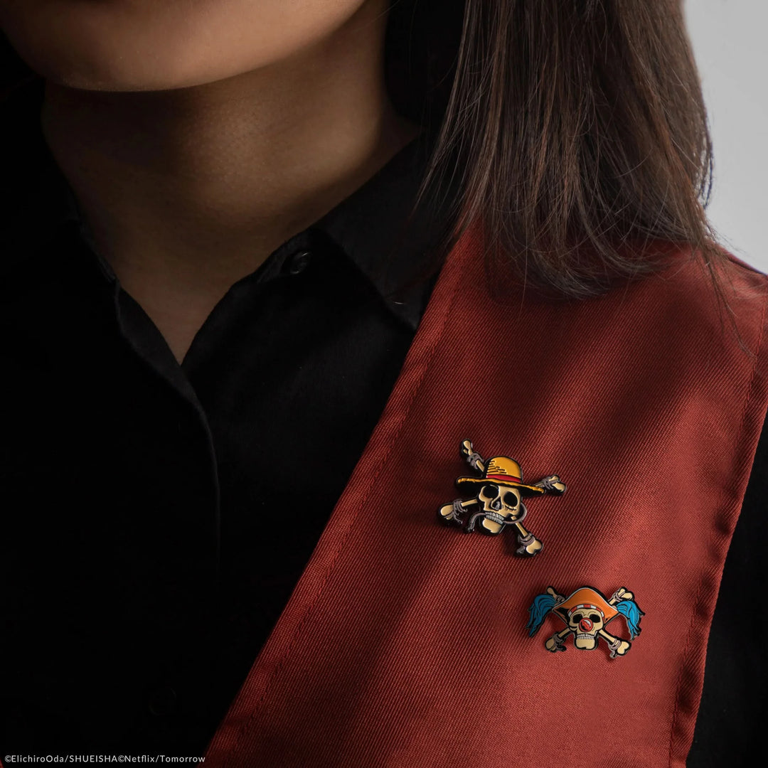 One Piece Pin Set Of 2 Luffy & Buggy CR3292