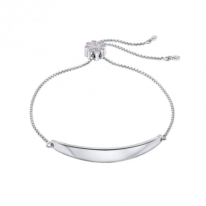 Pink Flower Toggle Bracelet With Diamond B5485D for DiamondB5485