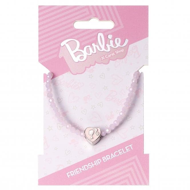 Pink Friendship Heart Shaped Bead Bracelet BMFB0007BarbieBMFB0007