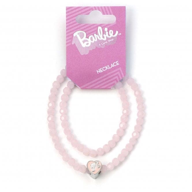 Pink Heart Shaped Silhouette Bead Charm Necklace BMN00006BarbieBMN00006