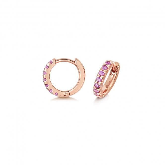 Pink Sapphire Huggies Earrings ED281RPSGemstones JewelleryED281RPS