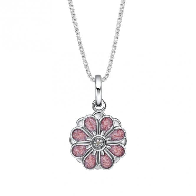 Pink Spinning Flower Pendant With Diamond P5418D for DiamondP5418