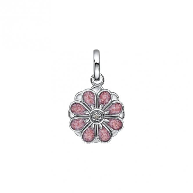 Pink Spinning Flower Pendant With Diamond P5418D for DiamondP5418