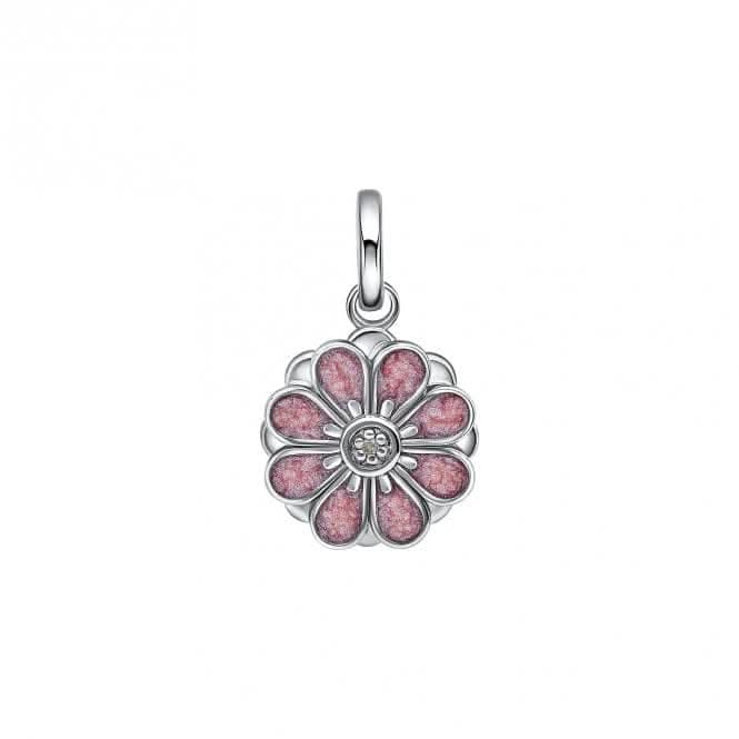 Pink Spinning Flower Pendant With Diamond P5418D for DiamondP5418