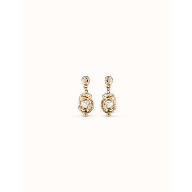 Planets White Pearl Shell EarringsUNOde50PEN0824BPLORO0U