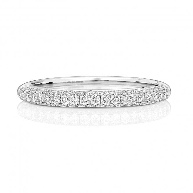 Platinum Diamond Half Eternity Ring WP274Wedding BandsWP274/J