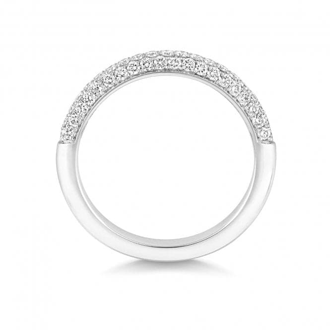 Platinum Diamond Half Eternity Ring WP274Wedding BandsWP274/J