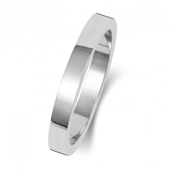 Platinum Flat Flat 2.5mm - 1.15 Wedding Ring WP172LWedding BandsWP172L/J