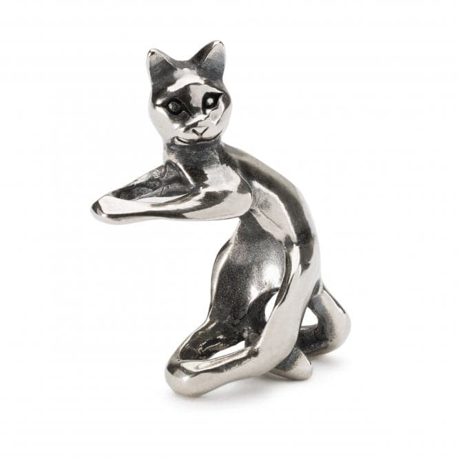 Playful Cat Sterling Silver Bead TAGBE - 30153TrollbeadsTAGBE - 30153