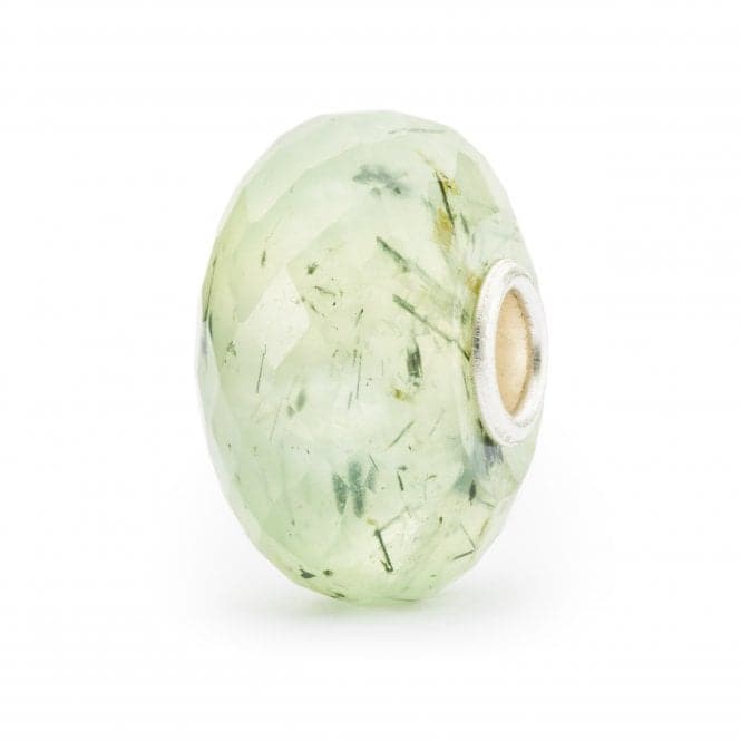 Prehnite with Toumalinated Quartz Bead TSTBE - 20041TrollbeadsTSTBE - 20041