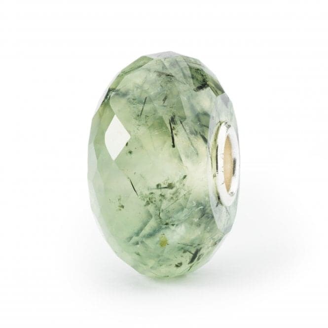 Prehnite with Toumalinated Quartz Bead TSTBE - 20041TrollbeadsTSTBE - 20041