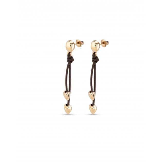 Pretty Love 18k Gold Plated Hearts Earrings PEN0933MAROROUNOde50PEN0933MARORO