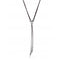 Pretty Love Leather Chain Silver Plated Figure Heart Necklace COL1881MARMTLUNOde50COL1881MARMTL