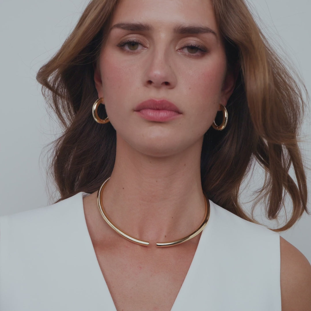 Sif Jakobs 18K gold plated Palermo Medio Earrings SJ-E2476-CZ-YG