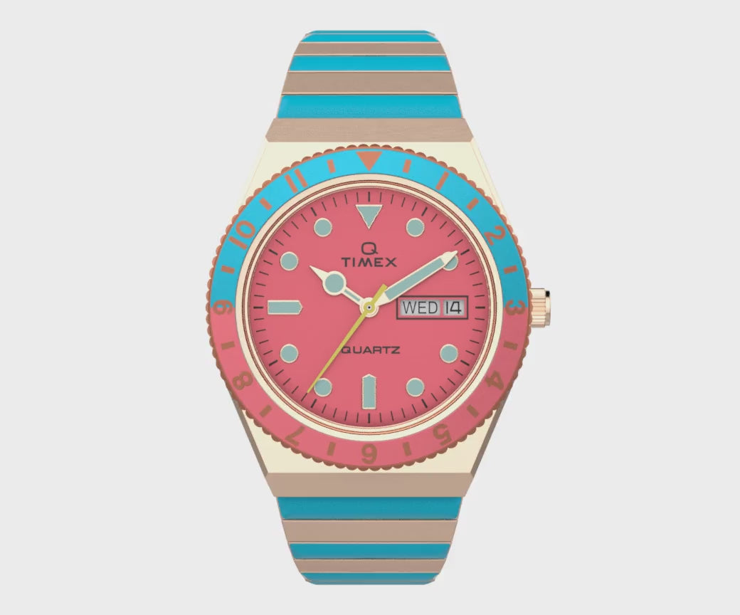 Timex Ladies Q Pink Watch TW2U81500