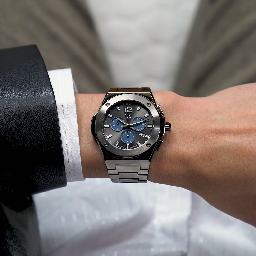 GC Sportchic Mens Gun-Metal Tone Watch Z33003G5MF