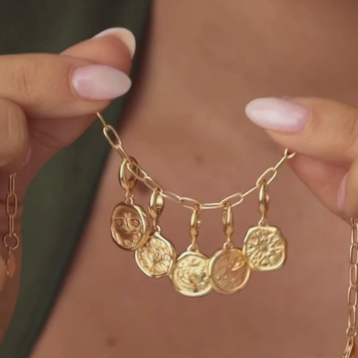 Gold Plated Manifest Charms CGMANCH