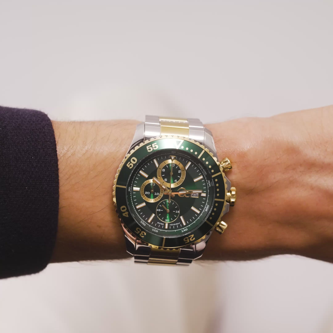 GC Sportchic Mens Silver & Yellow Gold Tone Watch Z51006G9