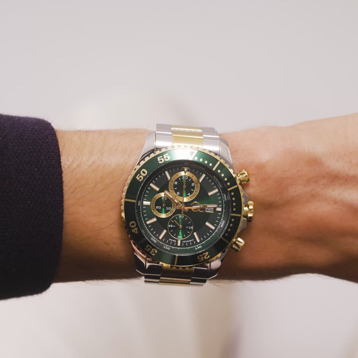 GC Sportchic Mens Silver & Yellow Gold Tone Watch Z51006G9