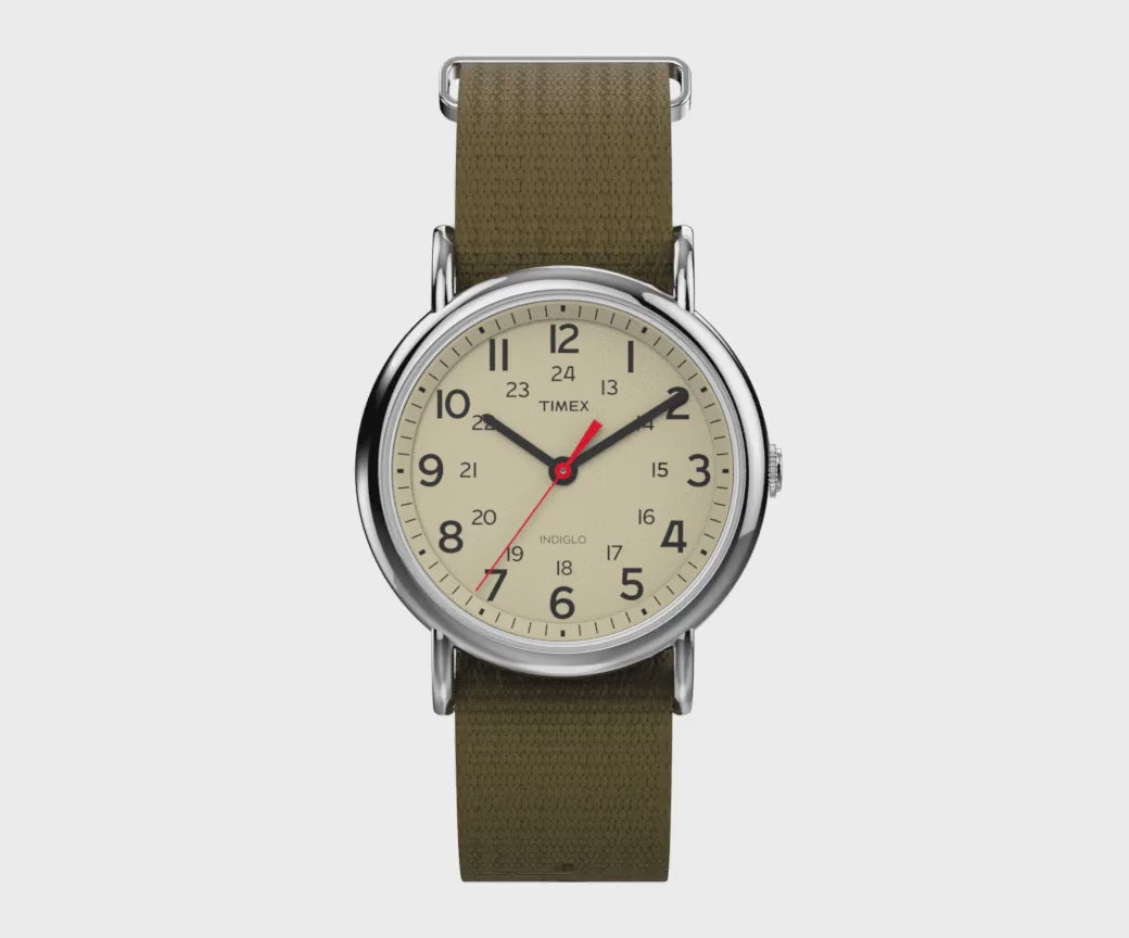 Timex Unisex Weekender Silver-Tone Watch T2N651