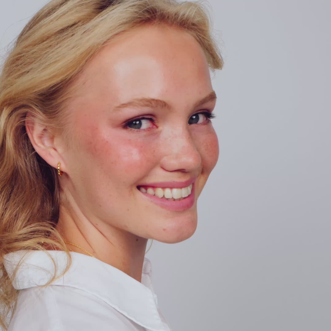 18k Gold Plated Gocciolina Creolo Earrings SJ-E2627-YG