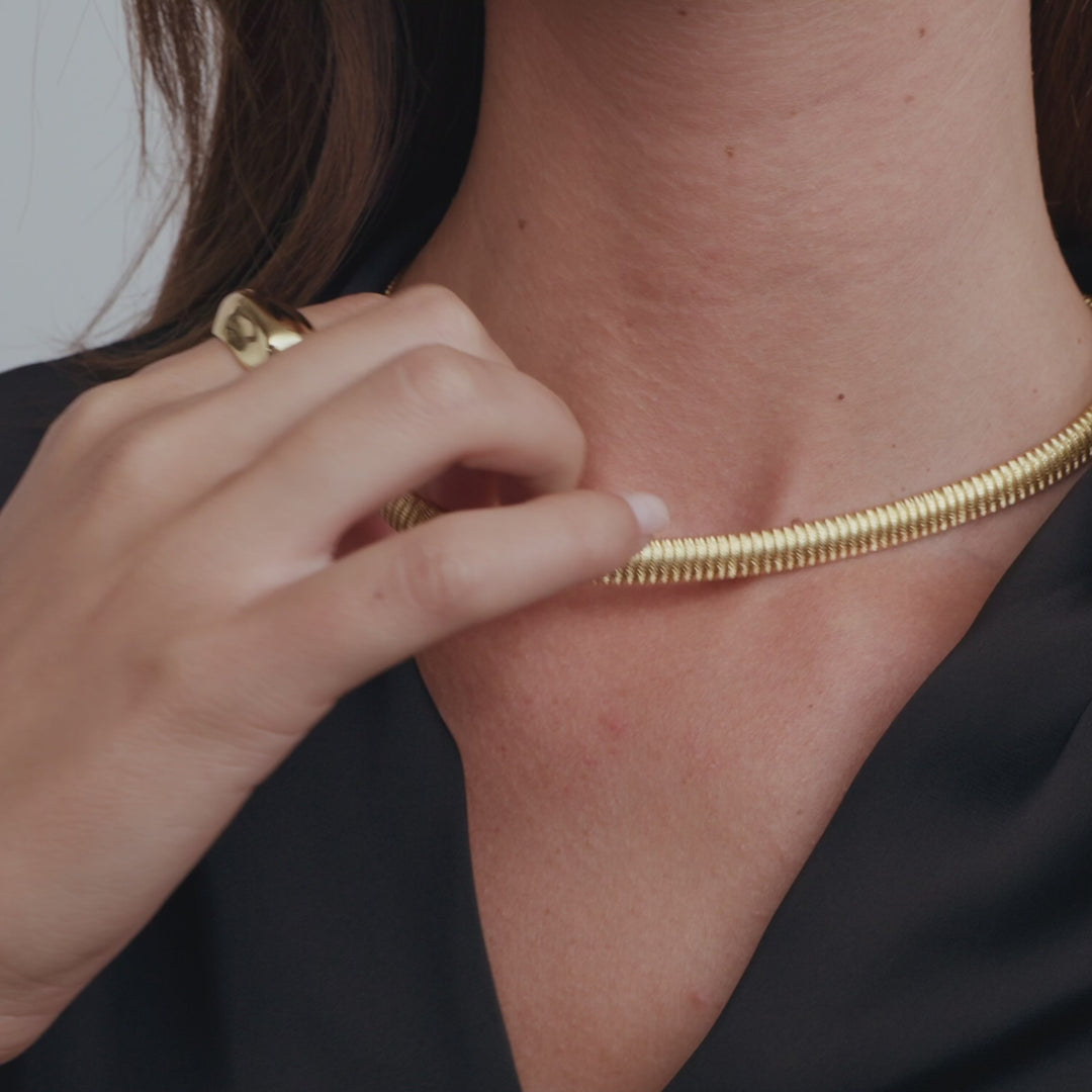 Sif Jakobs 18K gold plated Riva Necklace SJ-N2750-YG