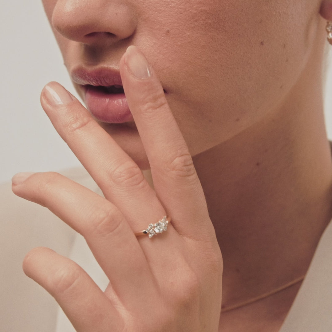 14k Yellow Gold Lovere Diamond Ring SJ-R2550-WD-YG
