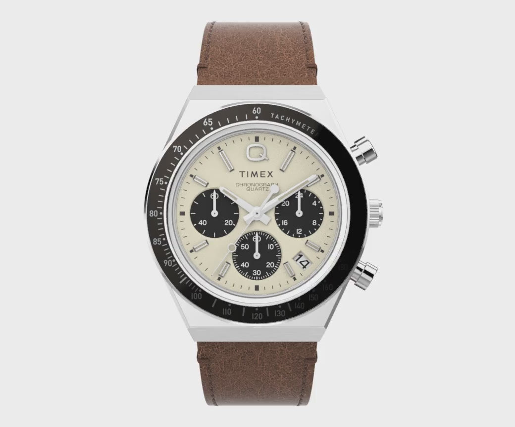 Timex Gents Q Cream Watch TW2V42800