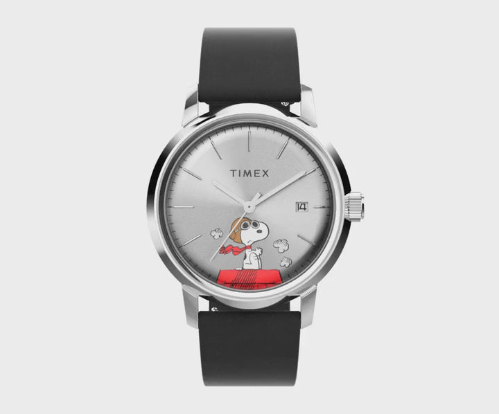 Timex Gents Peanuts Silver-Tone Watch TW2W49600